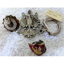 3 pc - Polish eagle key ring