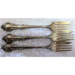 Gorham Sterling - 3 forks - fish