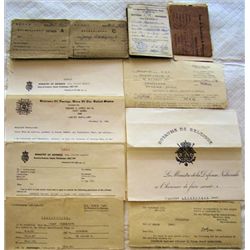Miscellaneous Lot Military Papers