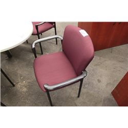 BURGANDY CLIENT CHAIR