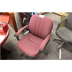 BURGANDY OFFICE CHAIR