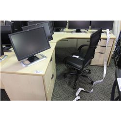 MAPLE L-SHAPED EXECUTIVE DESK