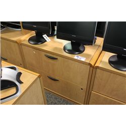 MAPLE 2 DRAWER LATERAL FILE CABINET
