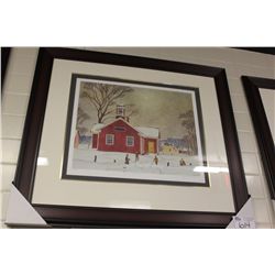 LIMITED EDITION PRINT "RED SCHOOLBUS"
