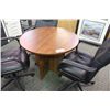 Image 1 : CHERRY ROUND CONFERENCE TABLE