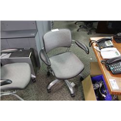 HON GREY GAS LIFT OFFICE CHAIR