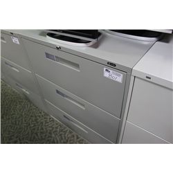 GLOBAL GREY 3 DRAWER LATERAL FILE CABINET