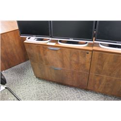CHERRY 2 DRAWER LATERAL FILE CABINET