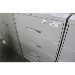 COLE GREY 4 DRAWER LATERAL FILE CABINET