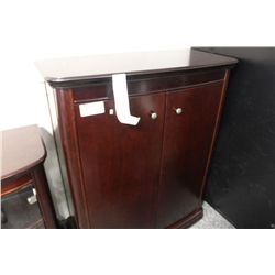 MAHOGANY TALL BUFFET CABINET