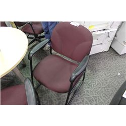 BURGANDY CLIENT CHAIR