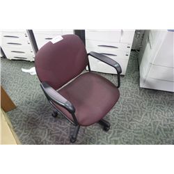 BURGANDY LOW BACK TILTER CHAIR