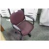 Image 1 : BURGANDY LOW BACK TILTER CHAIR