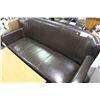 Image 1 : BROWN LEATHER SOFA