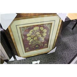 FRAMED PICTURE "FLOWERS & VASE"