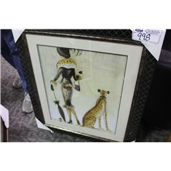 FRAMED PICTURE "COUGAR"