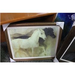 FRAMED PICTURE "HORSES"