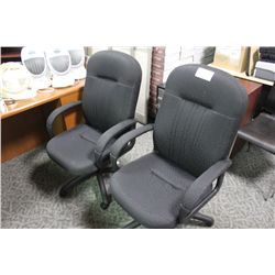 2 BLACK EXECUTIVE CHAIRS