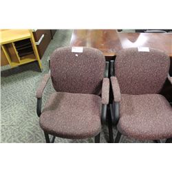 BURGANDY CLIENT CHAIR