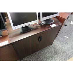 MAHOGANY 2 DOOR STORAGE CABINET