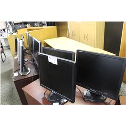 LOT OF 15 ASSORTED LCD MONITORS