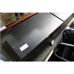 BLACK 2 DRAWER LATERAL FILE