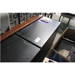 BLACK 2 DRAWER LATERAL FILE
