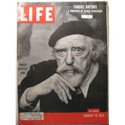 Janaury 1952 Life Magazine; Printer Augustas John