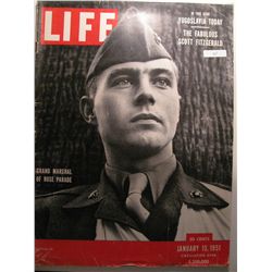 January 1951 Life Magazine; Grand marshall of Rose Parade