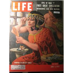 Vintage June 1954 Life Magazine; Cover: Primping in Ancient Sumer
