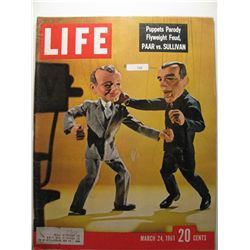 March 1961 Life Magazine; Paar vs. Sullivan