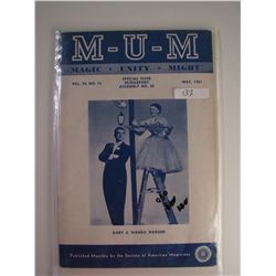 May 1961 Vintage M-U-M Magazine
