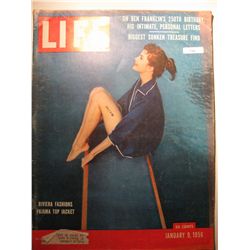 January 1956 Life Magazine; Riviera fashions Pajama Top Jacket