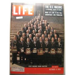 October 1956 Life Magazine; The US Masons