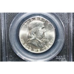 1961-D Ben Franklin Half Dollar, PCGS Graded MS64