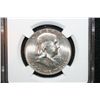 Image 1 : 1956 Ben Franklin Half Dollar, NGC Graded MS65