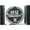 Image 2 : 2012 Year of the Dragon Silver Round, .999 Fine Silver 1 Oz.