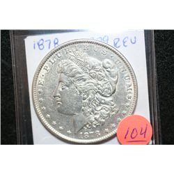 1878 W/1879 Rev. Silver Morgan $1