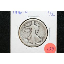 1916-D Walking Liberty Half Dollar