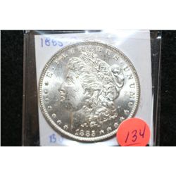 1885-O Silver Morgan $1, BU