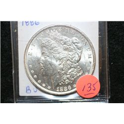 1886 Silver Morgan $1, BU