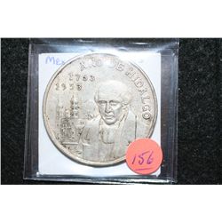 1953 Mexico 5 Pesos Foreign Coin