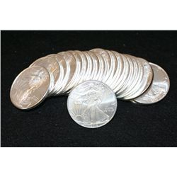 2010 Silver Eagle $1, Roll, Lot of 20