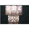 Image 1 : 2012 Copper Ingot, .999 Fine 1 Oz., lot of 5