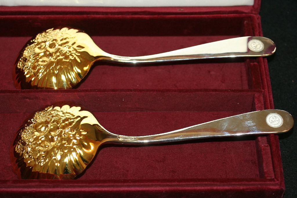 Godinger Silver Art Co. Serving Spoons "Amen Wardy Home" Collection