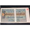 Image 2 : 1923 German 20000 Zmanzigtaufend Mark Foreign Bank Note