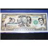 Image 1 : 2003-A US Federal Reserve Note $2 Colorized "Babe Ruth", Philadelphia PA Reserve, #C00539694A