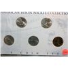 Image 2 : 2005 American Bison Nickel Collection, Colorized (1), Holographic (1), 24K Clad Gold (1), UNC Denver