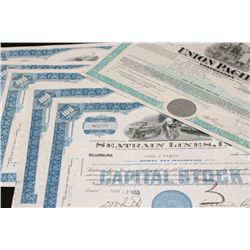 Union Pacific Corp. Stock Certificate dated 1969 & Seatrain Lines Inc. Stock Certificate dated 1953,