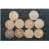 Image 1 : Indian Head Penny, various dates & conditions, lot of 10